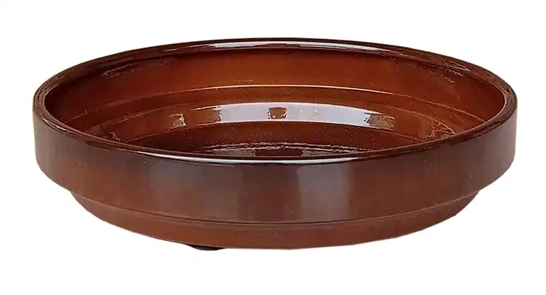 K&C saucer D12 burnt brick