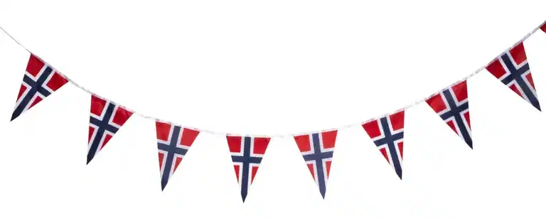Girlander Norsk flagg