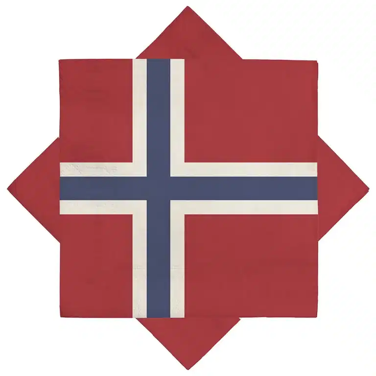 Serviett Norsk Flagg