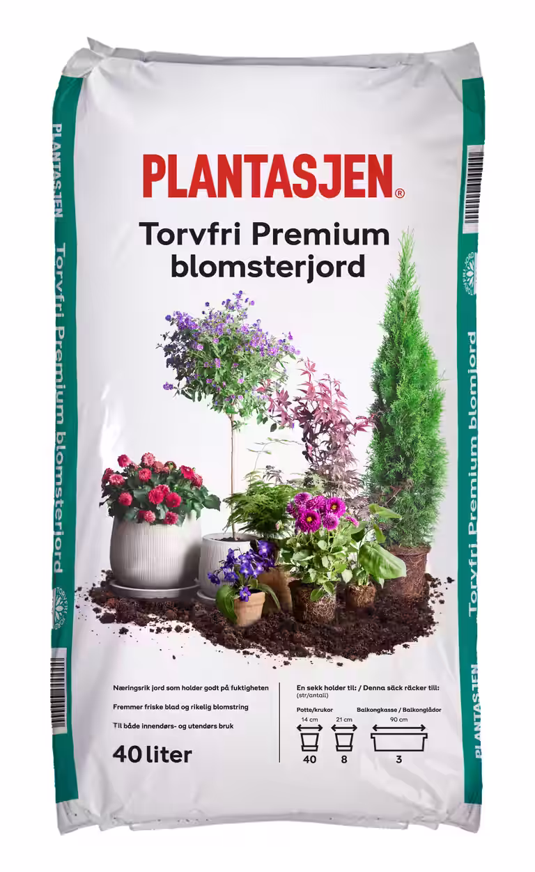Torvfri Premium blomsterjord 40L