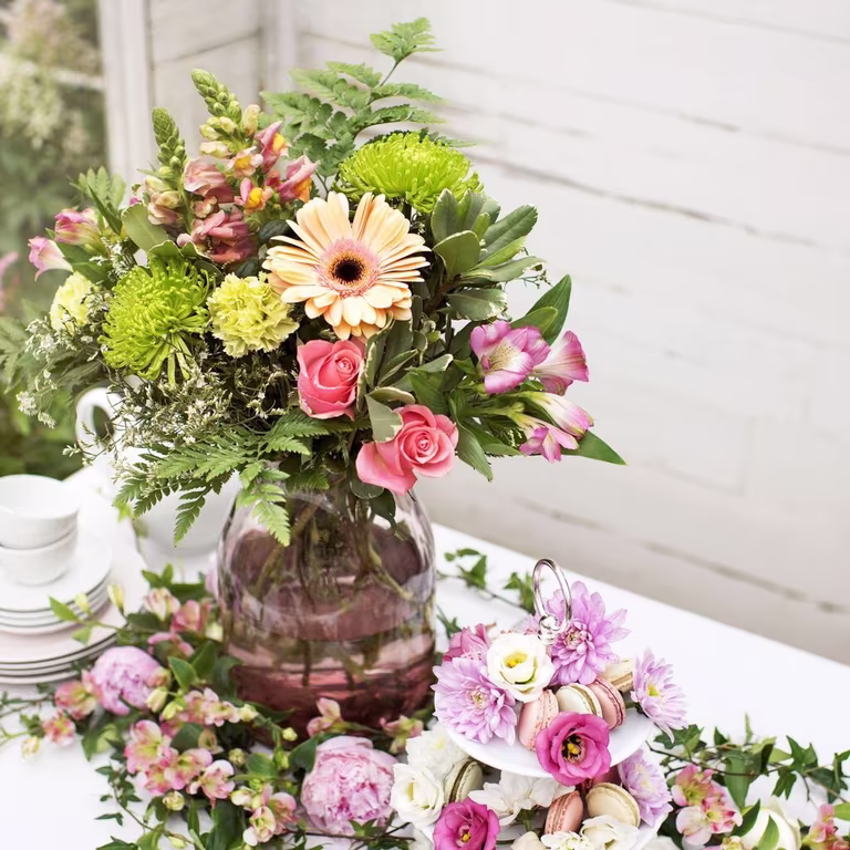  Pynt med blomster på sommerens fester