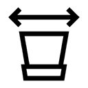 Pottestørrelse  21 cm