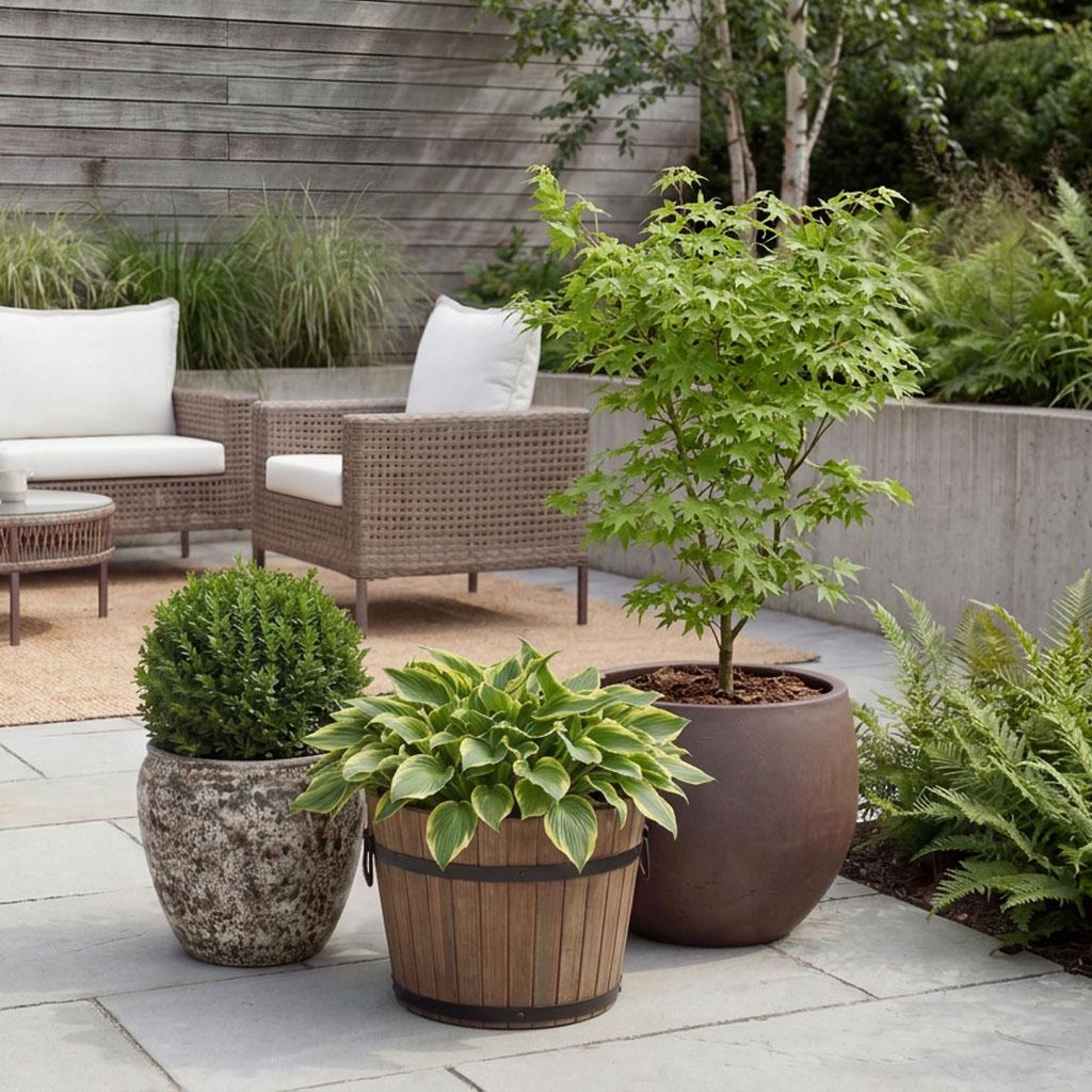 Outdoor pots