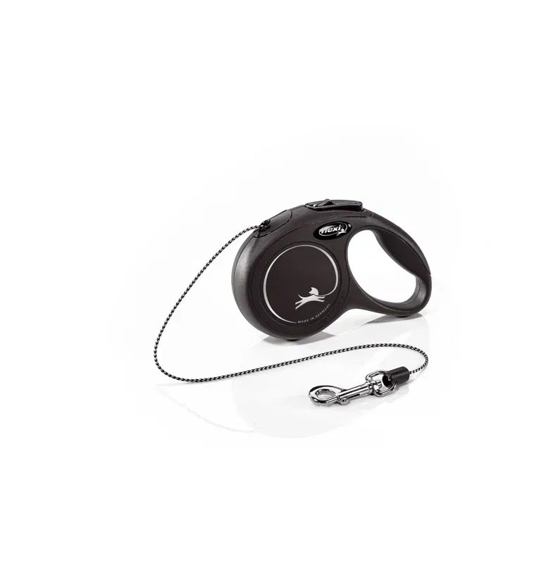 FLEXI KOPPEL NEW CLASSIC XS 3M LINA SVART MAX 8KG
