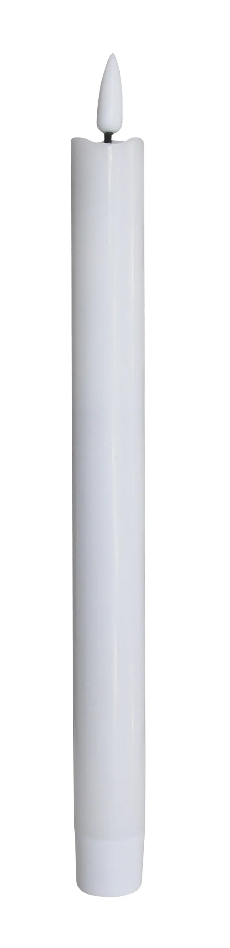 LED crown candle 2pcs H24,5 white