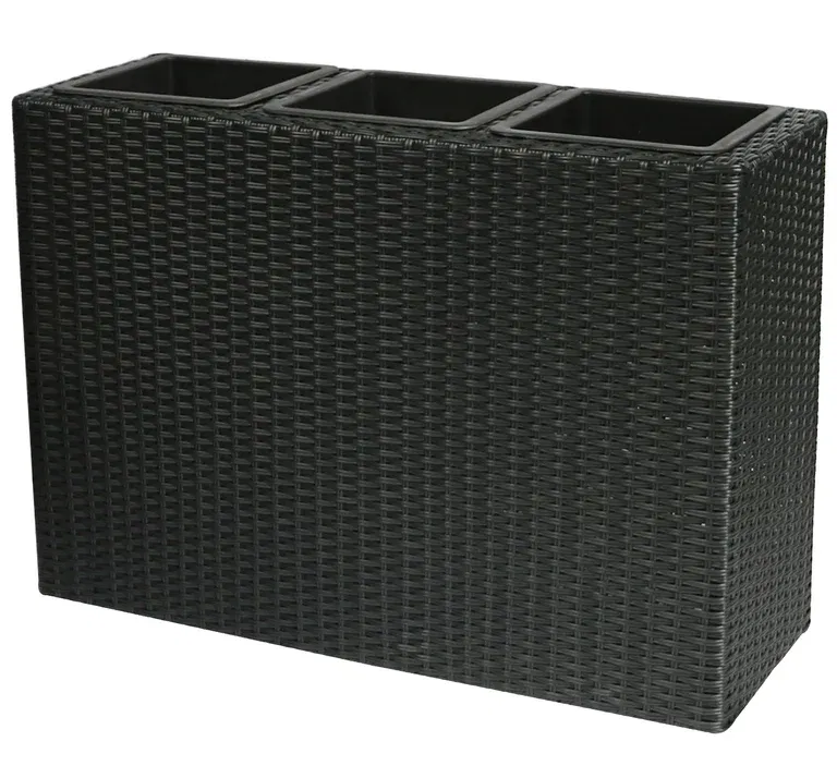 Evert planter L84cm black
