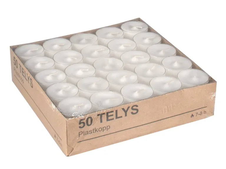 Tealights clear cup 