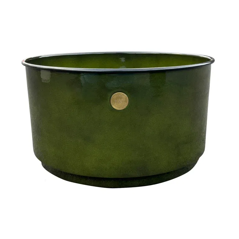 K&C metal bowl D40 green