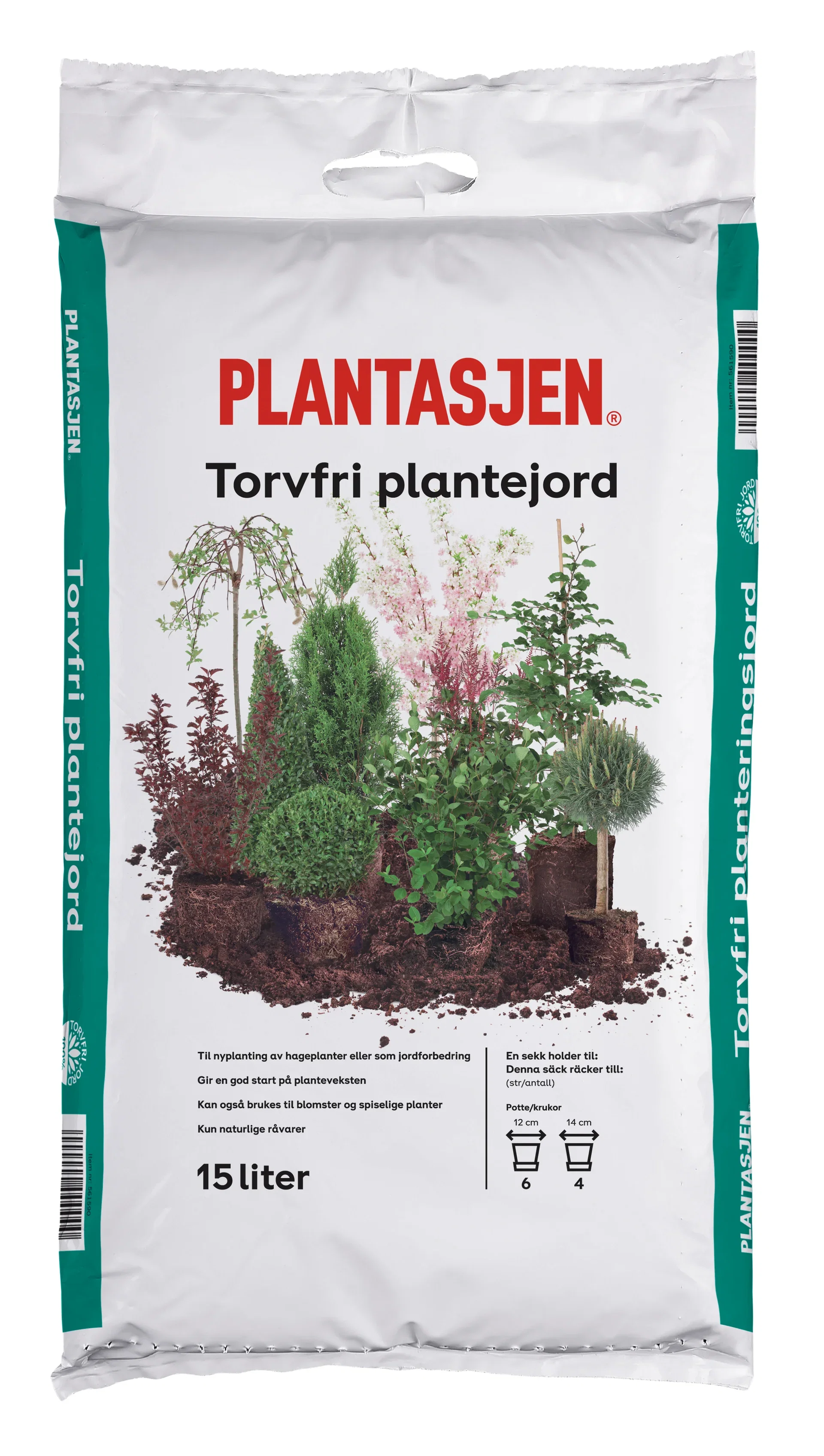 Torvfri Plantejord 15L
