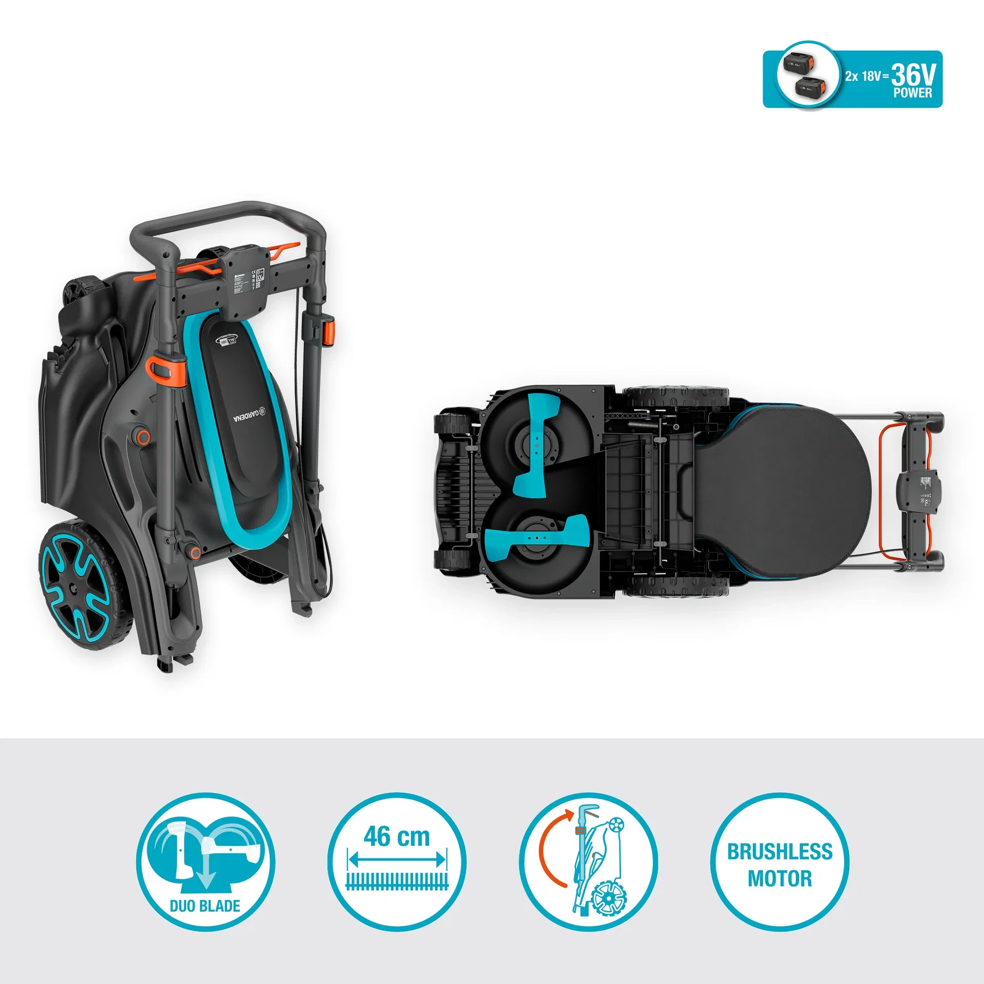 Gressklipper PowerMax Duo